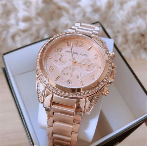 michael kors black watch rose gold face|Michael Kors mk5263 rose gold.